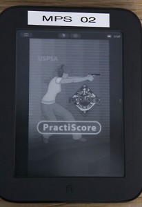 screenshot of PractScore on a Nook devise